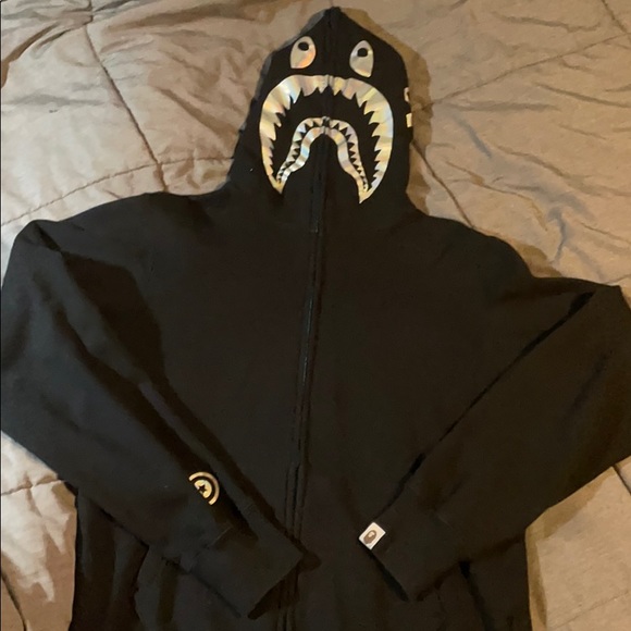 Bape Other - Bape Chrome Iridescent Shark Full Zip Hood…